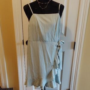 She and Sky Light Blue Mini Dress